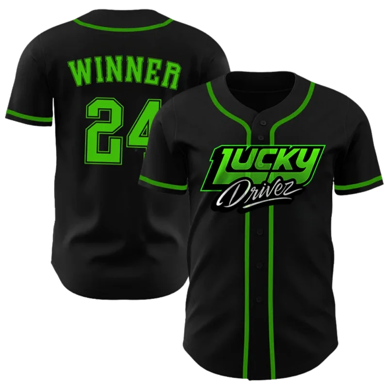 Lucky Drivez Baseball Jersey