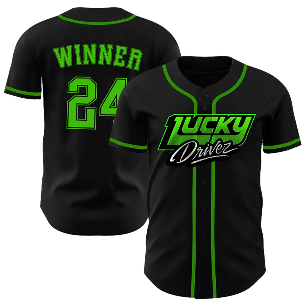 Lucky Drivez Baseball Jersey