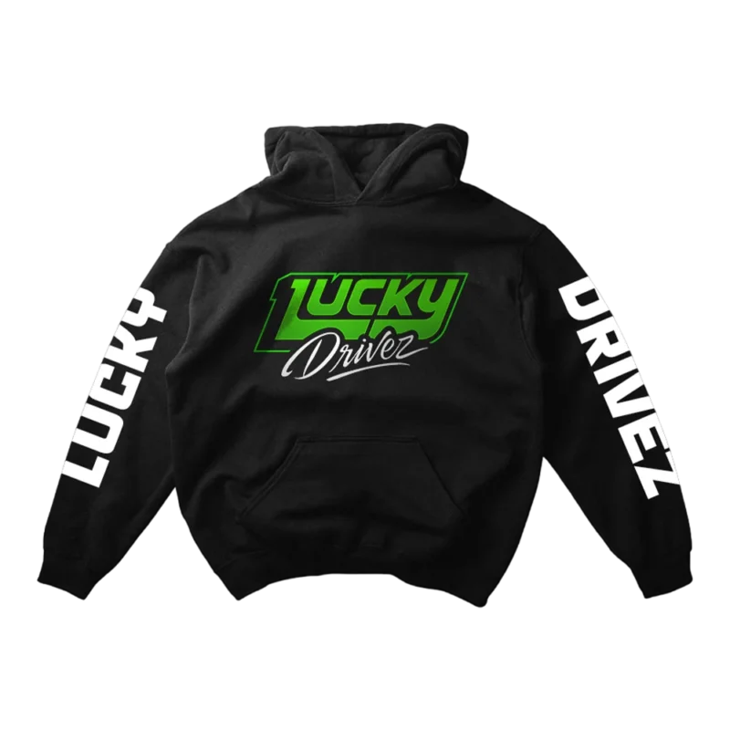 Lucky Drivez Oversize Hoodie Black