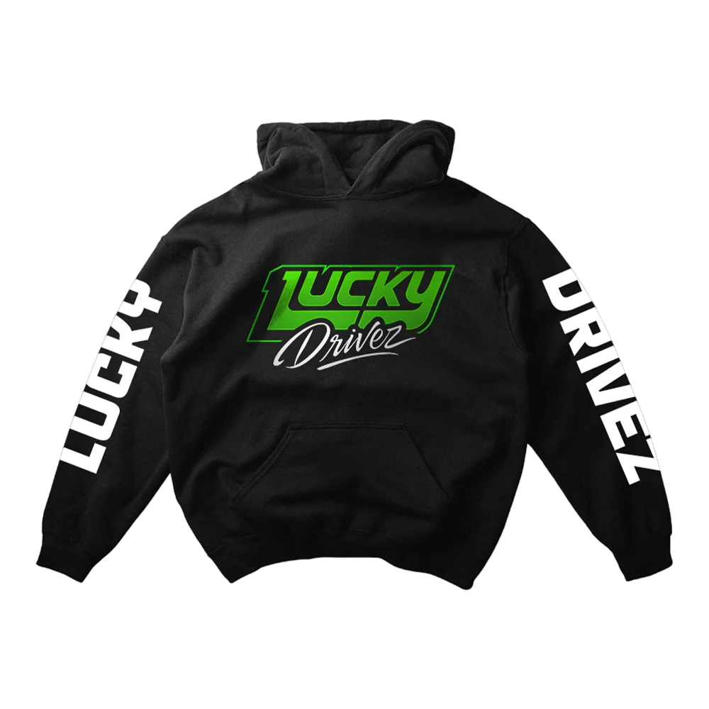 Lucky Drivez Oversize Hoodie Black | Lucky Drivez