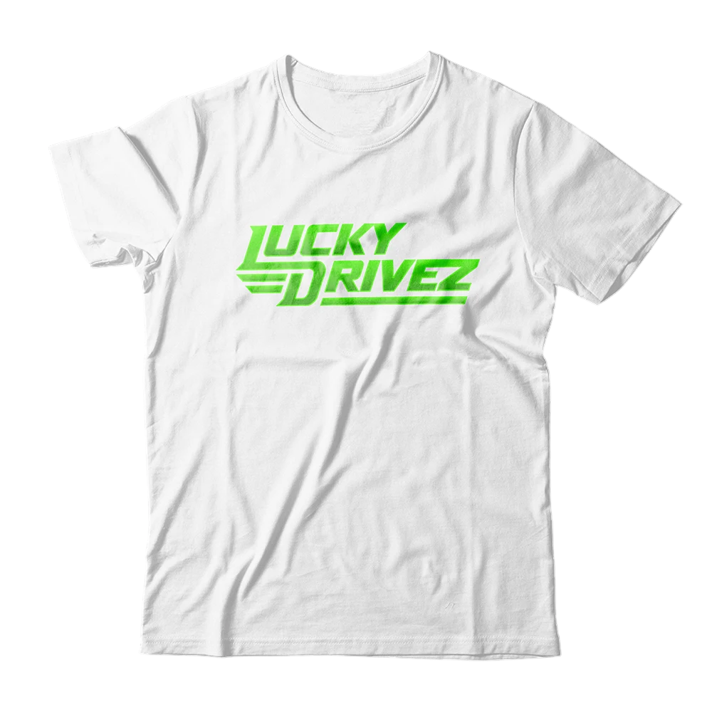 Lucky Drivez shirt white